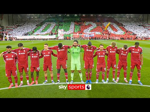 Anfield sings an emotional You'll Never Walk Alone for Diogo Jota and his brother Andre Silva ❤️
