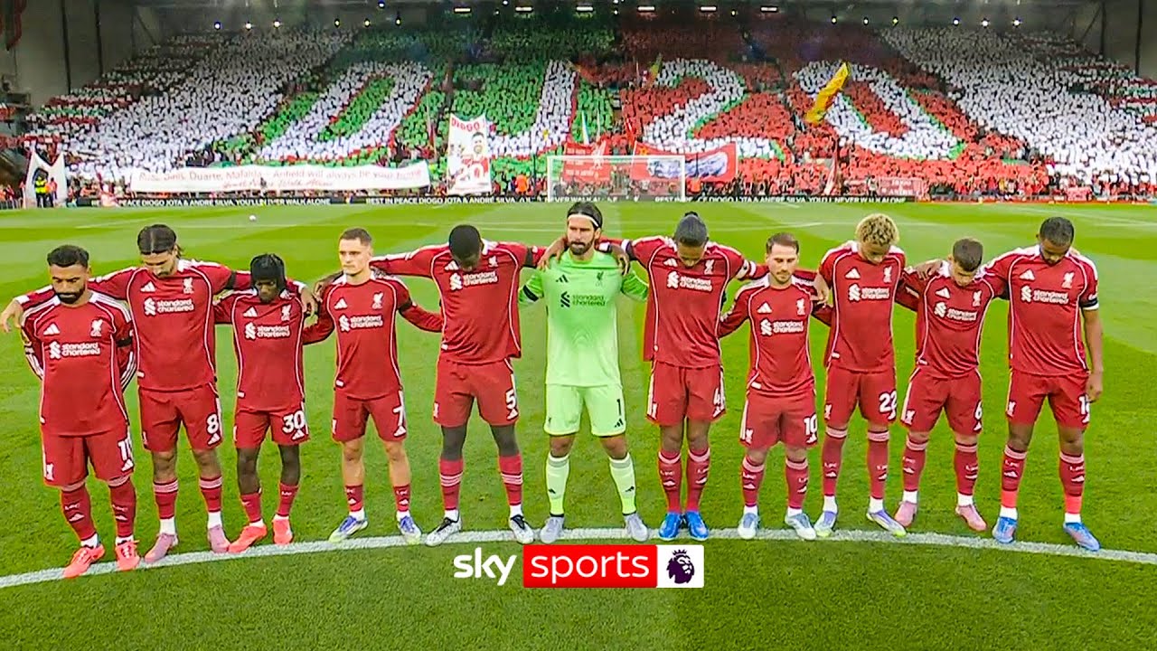 Anfield Honors Diogo Jota & Brother Andre Silva with Emotional 'You'll Never Walk Alone' 🎶