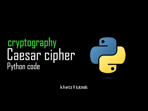 Caesar Cipher Python Code | Cryptography | Khetz Tutorials