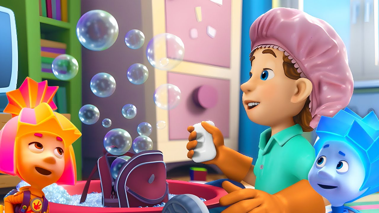 Cleaning Fun with Bubbles 🧼 | The Fixies | Animated Kids Show