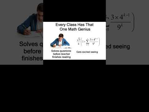 Every Class Has That One Math Genius Starter Pack #memes #shorts