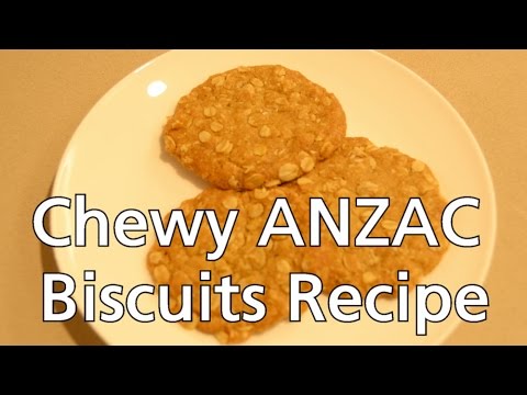 Chewy ANZAC Biscuit Recipe 🍪
