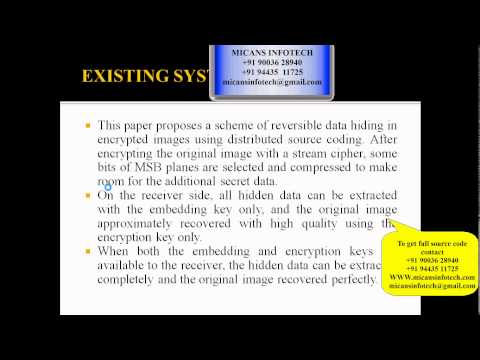 Reversible Data Hiding In Encrypted Image with Distributed Source Encoding