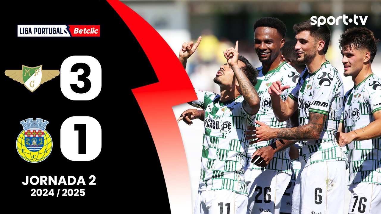 Moreirense vence Arouca com goleada de 3-1 na Liga Portugal ⚽