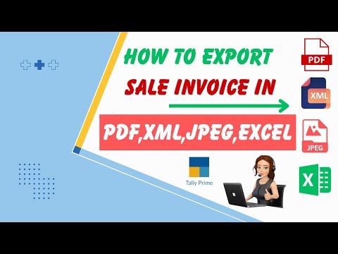 How To Export Sales Invoice in PDF in tally Prime | Tally से Invoice को PDF में Export कैसे करे ?
