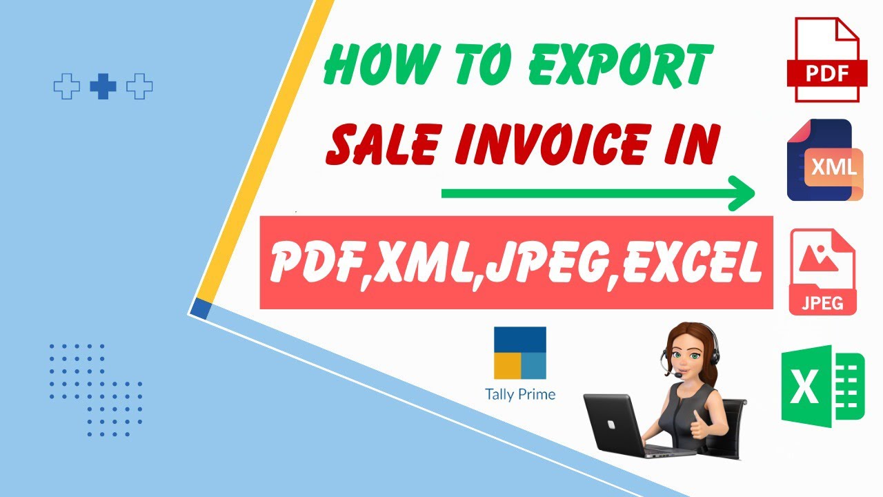 Tally Prime में बिक्री इनवॉइस को PDF में आसान तरीके से एक्सपोर्ट करें 📄