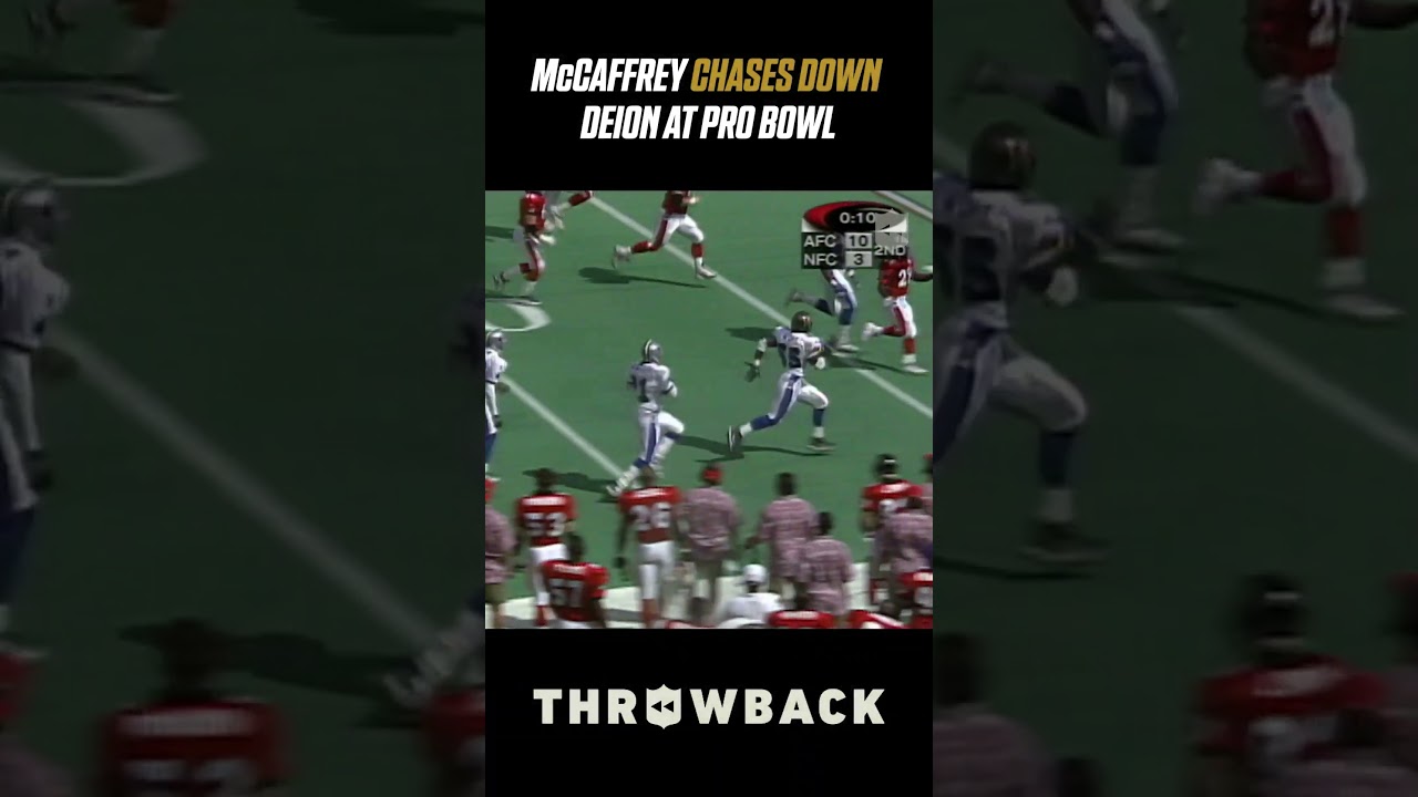 McCaffrey Chases Deion at Pro Bowl! 🏈