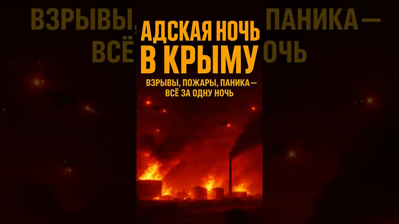 Адская ночь в Крыму: дроны и взрывы 🚨