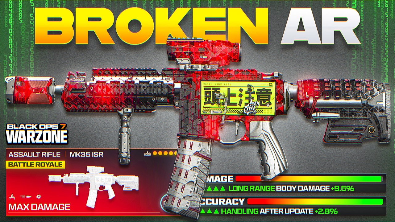 the #1 ULTIMATE AR META LOADOUT for WARZONE BO7! (Best MK35 ISR Assault Rifle Class)