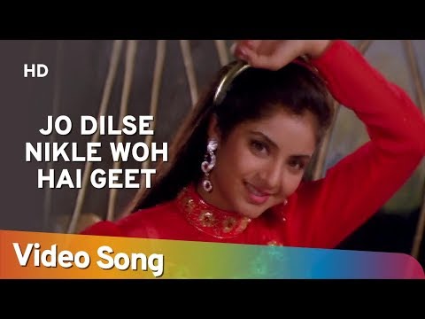 Jo Dilse Nikle Woh Hai Geet | Divya Bharti | Avinash Wadhawan | Geet | Alka Yagnik