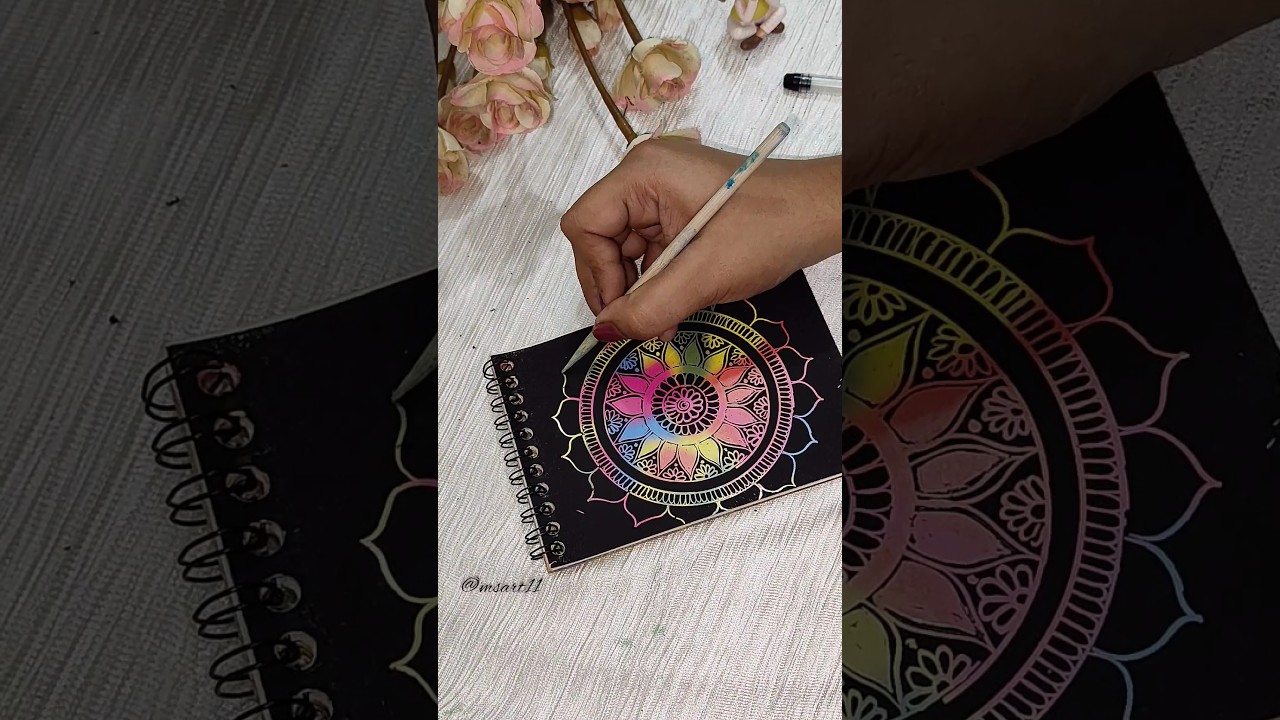 Create Stunning Mandala Scratch Art – Perfect for Beginners! 🎨