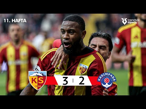 Kayserispor (3-2) Kasımpaşa - Highlights/Özet | Trendyol Süper Lig - 2025/26