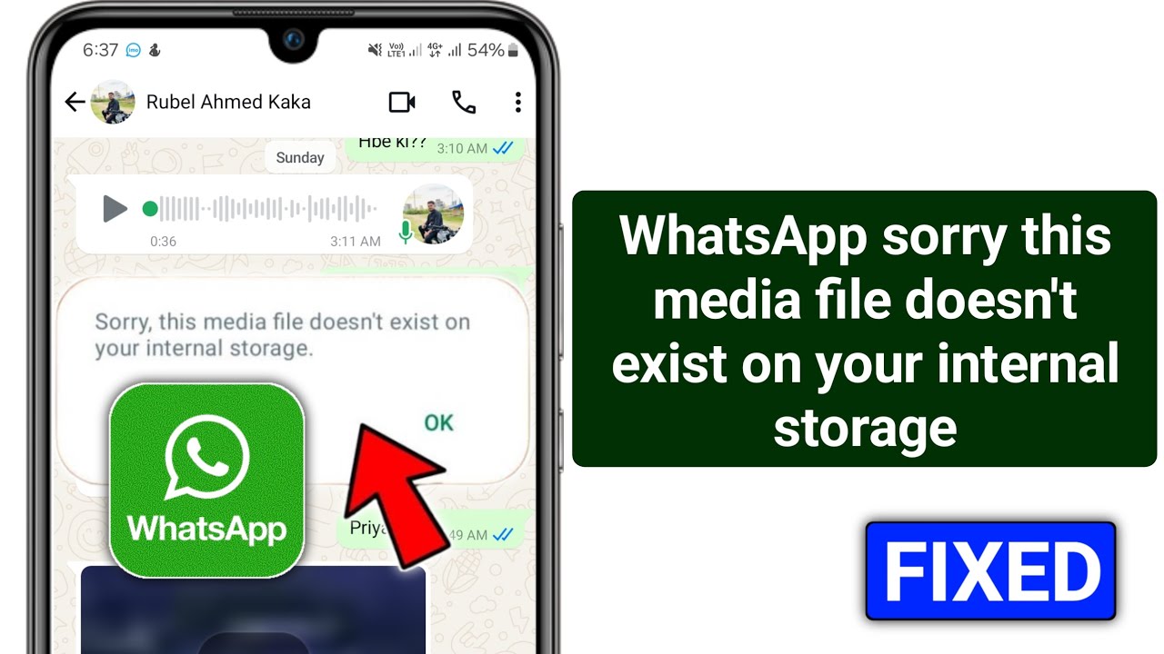 Fix WhatsApp 'Media File Doesn't Exist' Error 📱