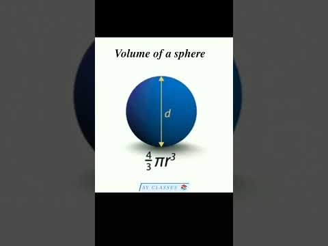 Visual proof of:Surface area of Sphere and Volume of sphere#maths #mathematics