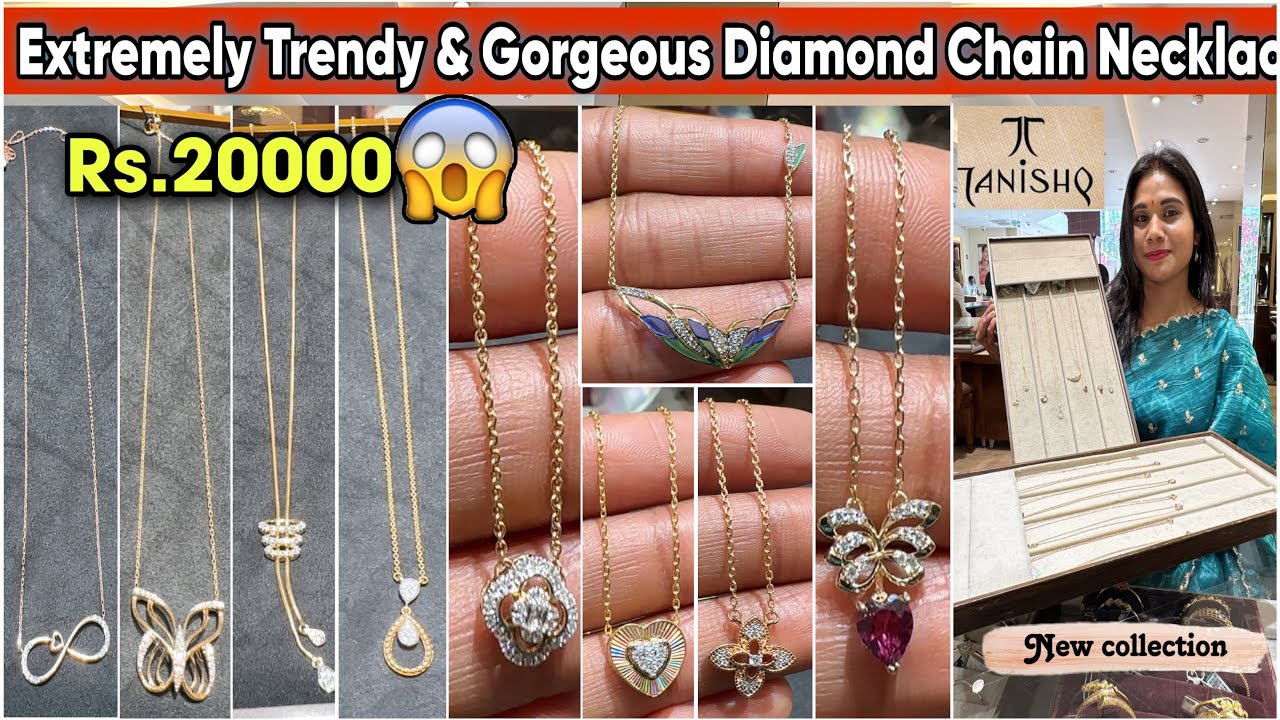 Tanisha Diamond Chain Necklaces💕(Trendy, Lightweight & Affordable)