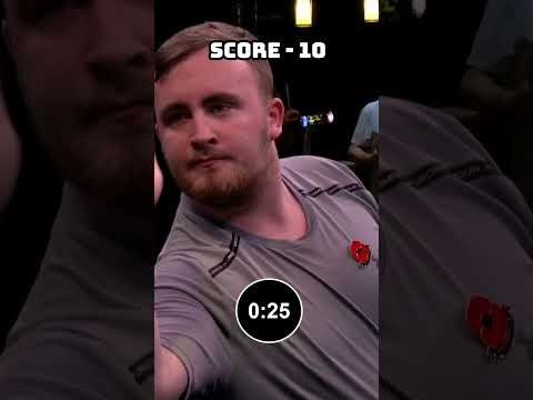 Luke Littler *INSANE* Bullseye Challenge! 🔥 #darts #shorts #lukelittler