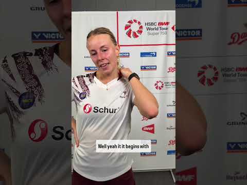 Mia Blichfeldt reflects on her recent success #badminton