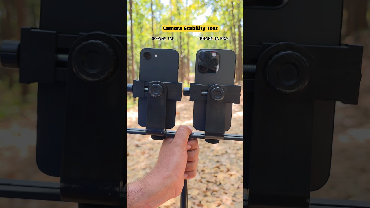 iPhone 16 Pro vs 16e Camera Stability Test 📱