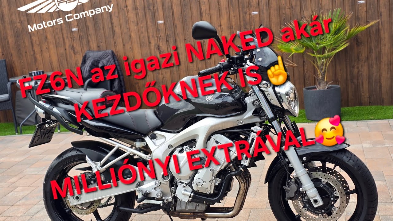 Eladó Yamaha FZ6N – Teljesen felkészítve, extrákkal, csak 1,4M 💥