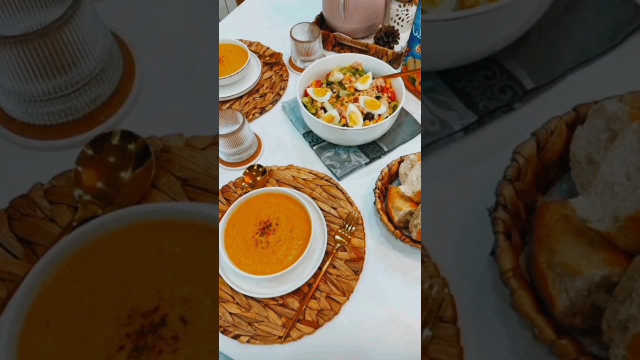 أفضل أفكار تقديم طاولة رمضان أنيقة لشخصين ✨