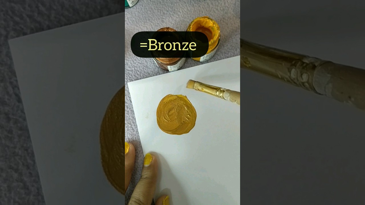 Create Stunning Bronze Acrylic Color with Simple Tips 🎨