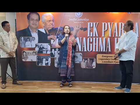 Laxmikant Pyarelal special event. Rajeshwari Kudalkar daughter of Laxmikantji Soulful Saturdays
