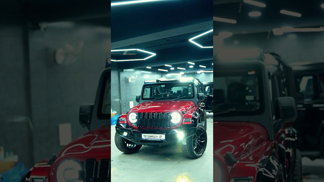 Thar Roxx 4x4 in Bright Red 🚙