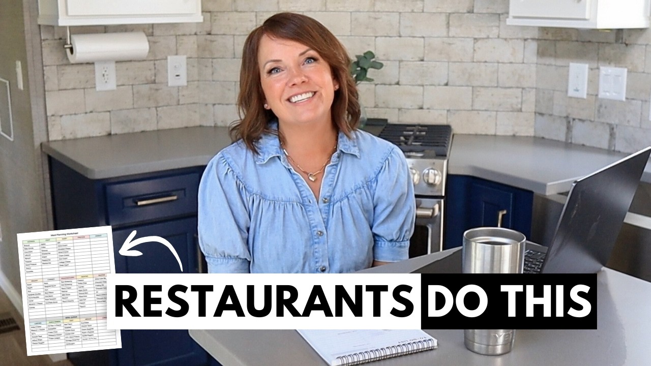 Restaurant Trick to Simplify Meal Planning 🍽️