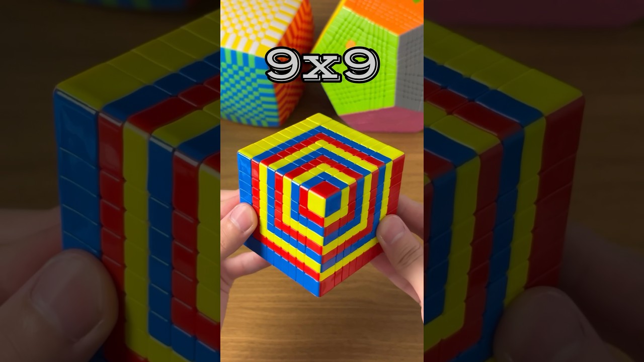 Rubik’s Cubes: 1x1 to 19x19 🧩