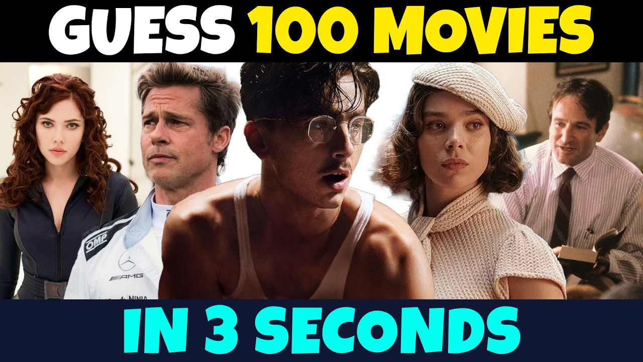 Guess 100 Movies in 3 Seconds 🎬