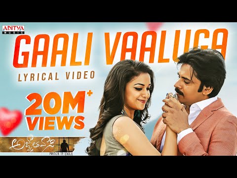 Gaali Vaaluga Lyrical| Agnyaathavaasi Songs|Pawan Kalyan,Keerthy Suresh| Anirudh | Telugu Love Songs