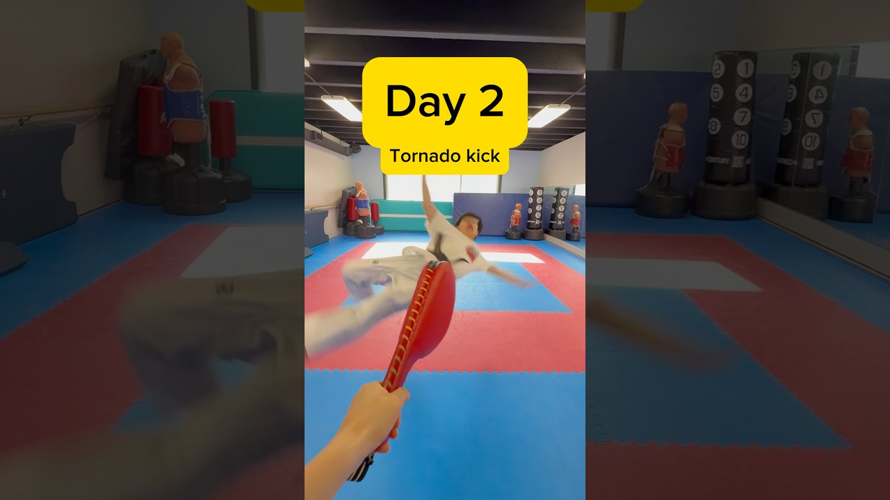 Master the Tornado Kick! 😂🤸‍♂️ Fun Taekwondo Challenge