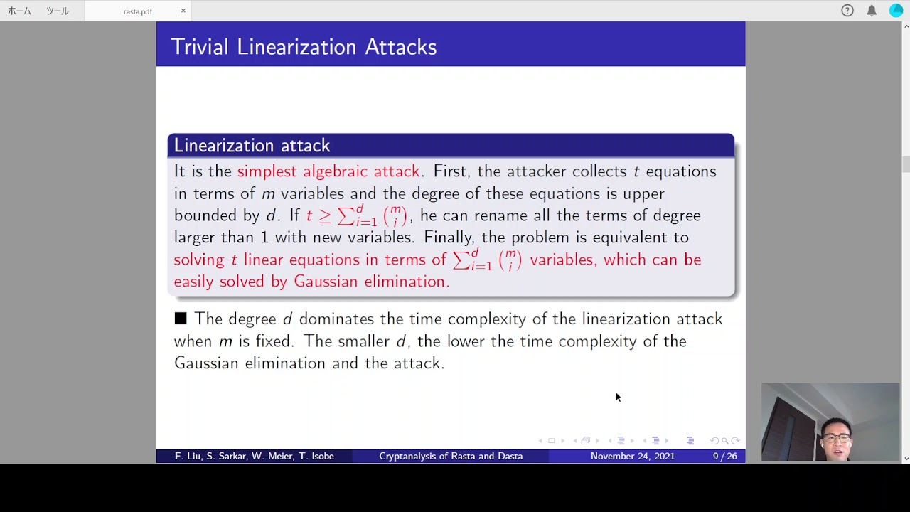 Breaking Rasta and Dasta: Algebraic Attacks with Low-Degree Equations 🔓