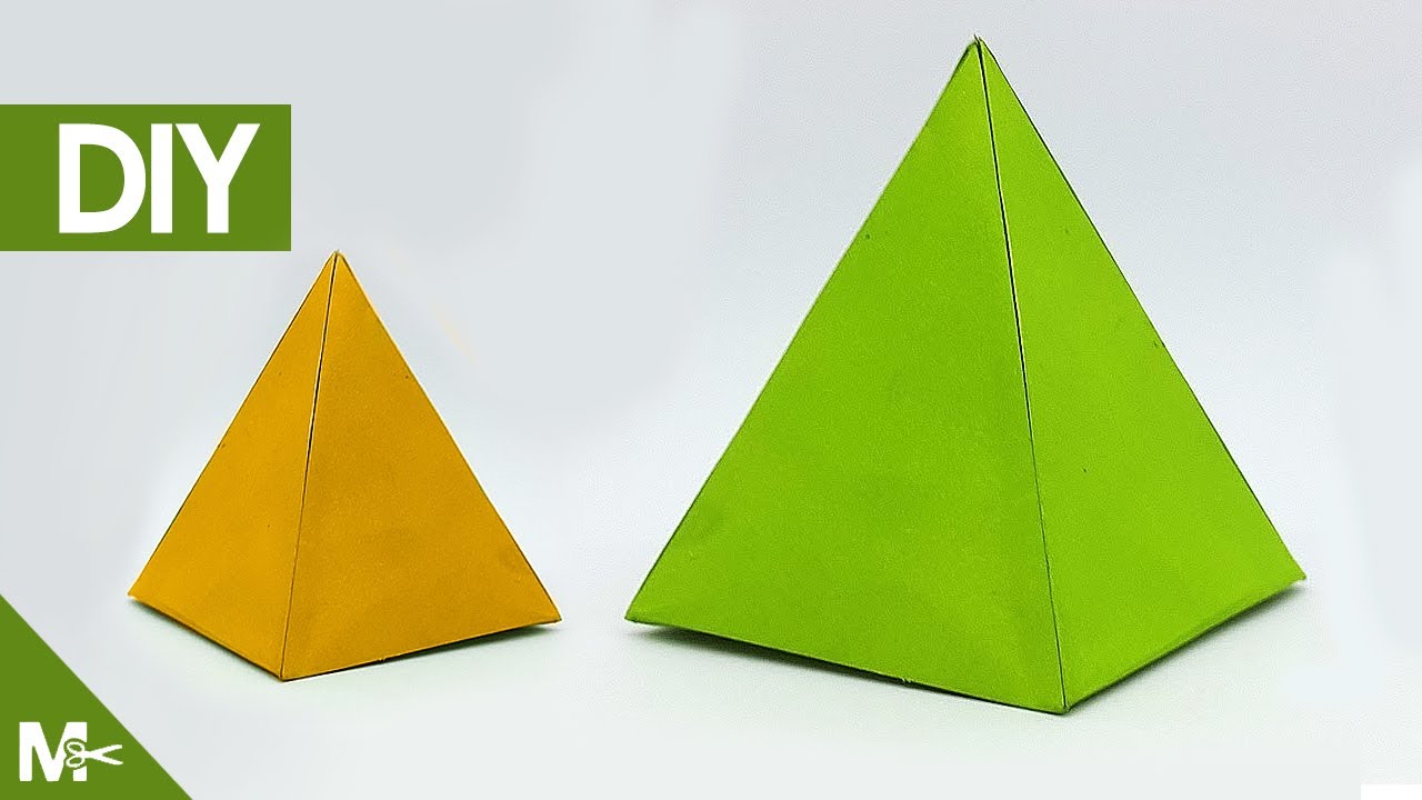 ► Como hacer un TRIÁNGULO TRIDIMENSIONAL (3D) de PAPEL fácil y rápido 🔺