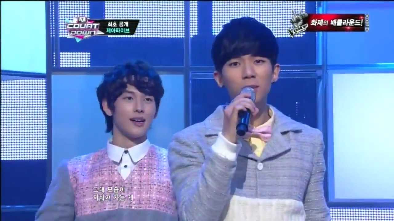 제아파이브_헤어지던 날(The day we broke up by ZE:A FIVE @Mcountdown 2013.3.28)