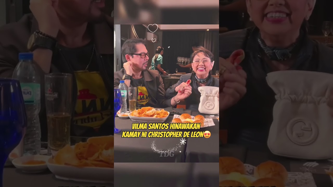 Vilma Santos Holds Christopher de Leon’s Hand😍