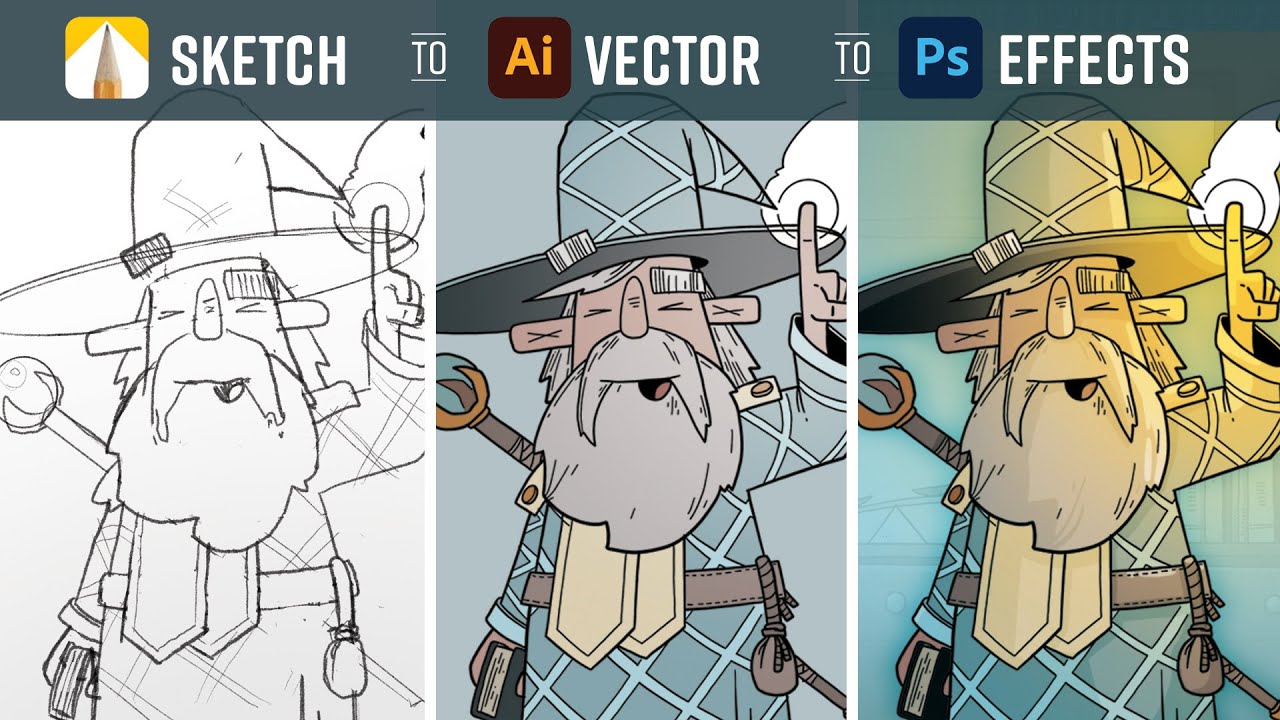 Beginner's Guide: Sketch to Vector in Illustrator βοΈ