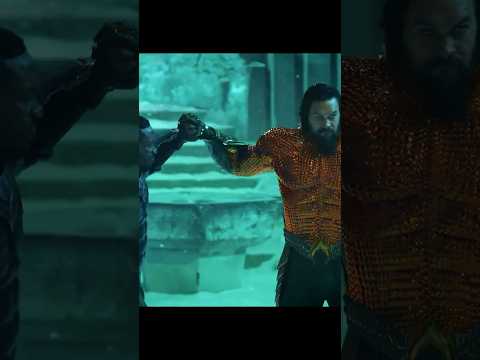 Epic Underwater Clash! 🌊⚔️ Arthur Battles Black Manta to Save His Son #short #SuperheroAction