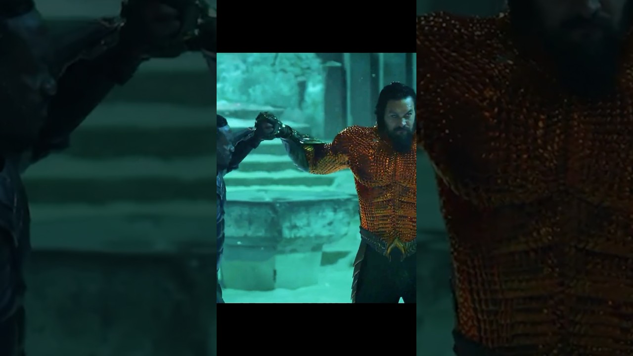 Epic Underwater Showdown! 🌊 Arthur Battles Black Manta to Save His Son