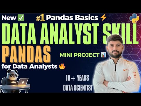 Pandas for Data Analysis #1 | Learn Skills for Data Analyst Jobs ✅ (Real Projects)