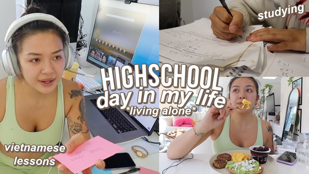 day in my life as a JUNIOR in HIGH SCHOOL vlog *living alone*