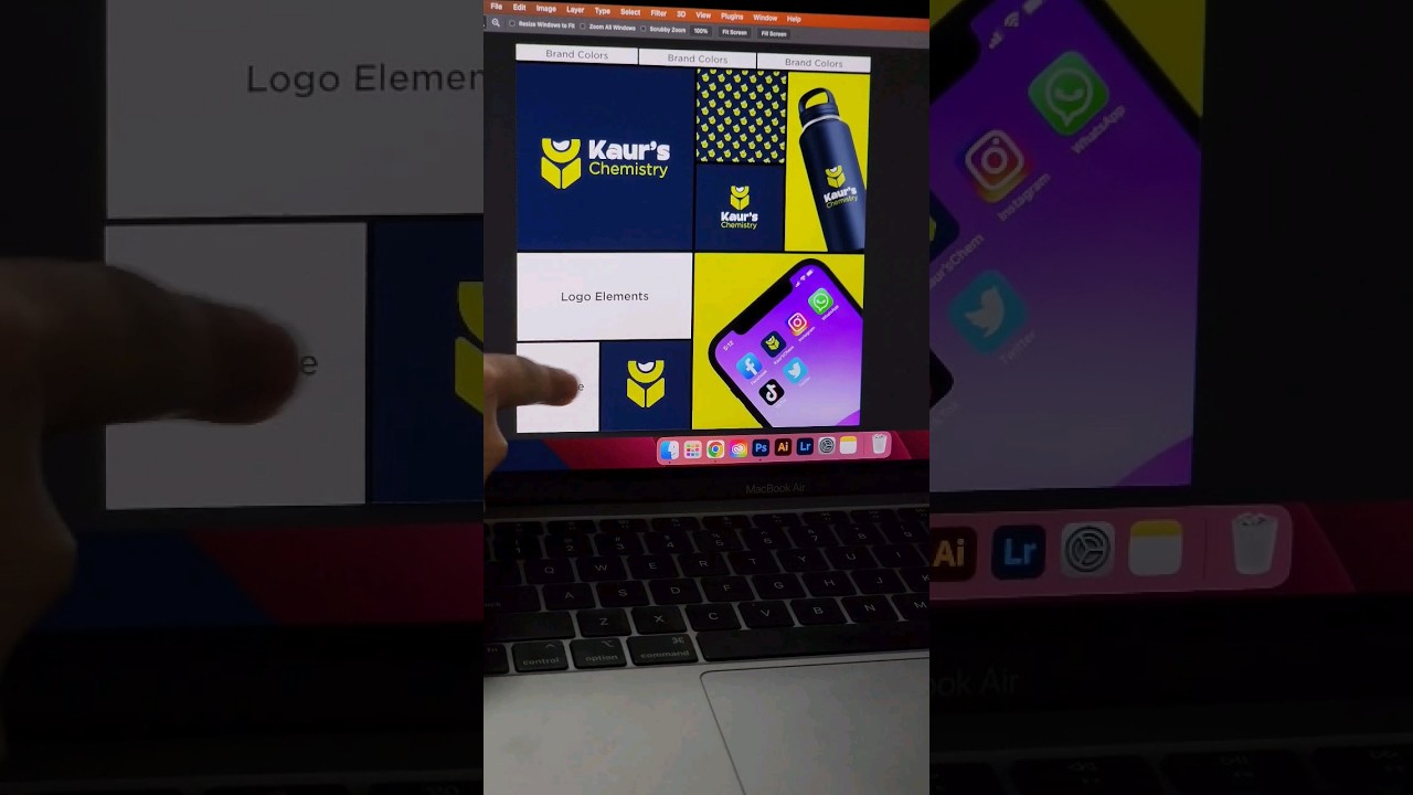 Kaur's Chemistry Brand Identity & Logo (2023) π¨