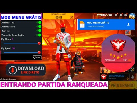 NOVO HACK GRÁTIS DO FREE FIRE, MOD MENU NOVA ATUALIZAÇÃO COMPLETO COMO BAIXAR E INSTALAR