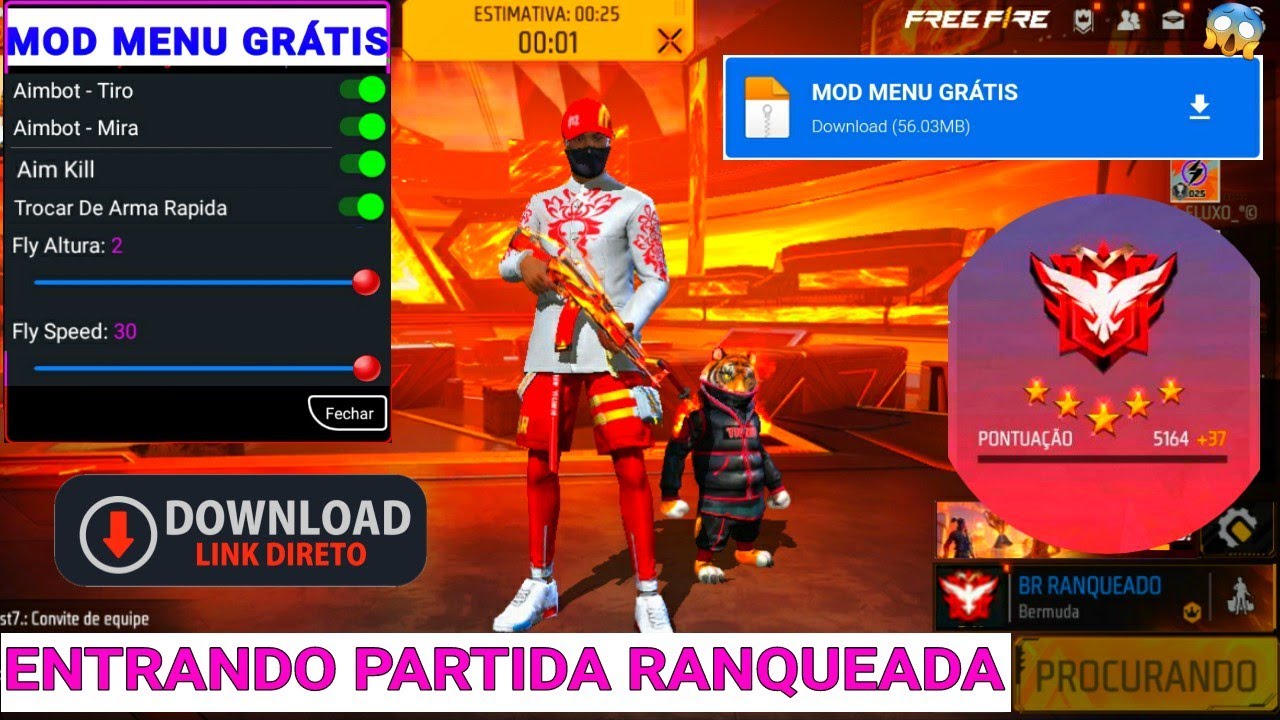 Novo Hack Grátis do Free Fire: Como Baixar e Instalar o Mod Menu na Última Atualização 🔥
