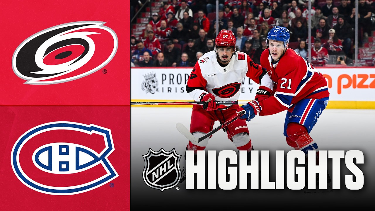 Hurricanes vs. Canadiens | NHL Highlights | March 24, 2026