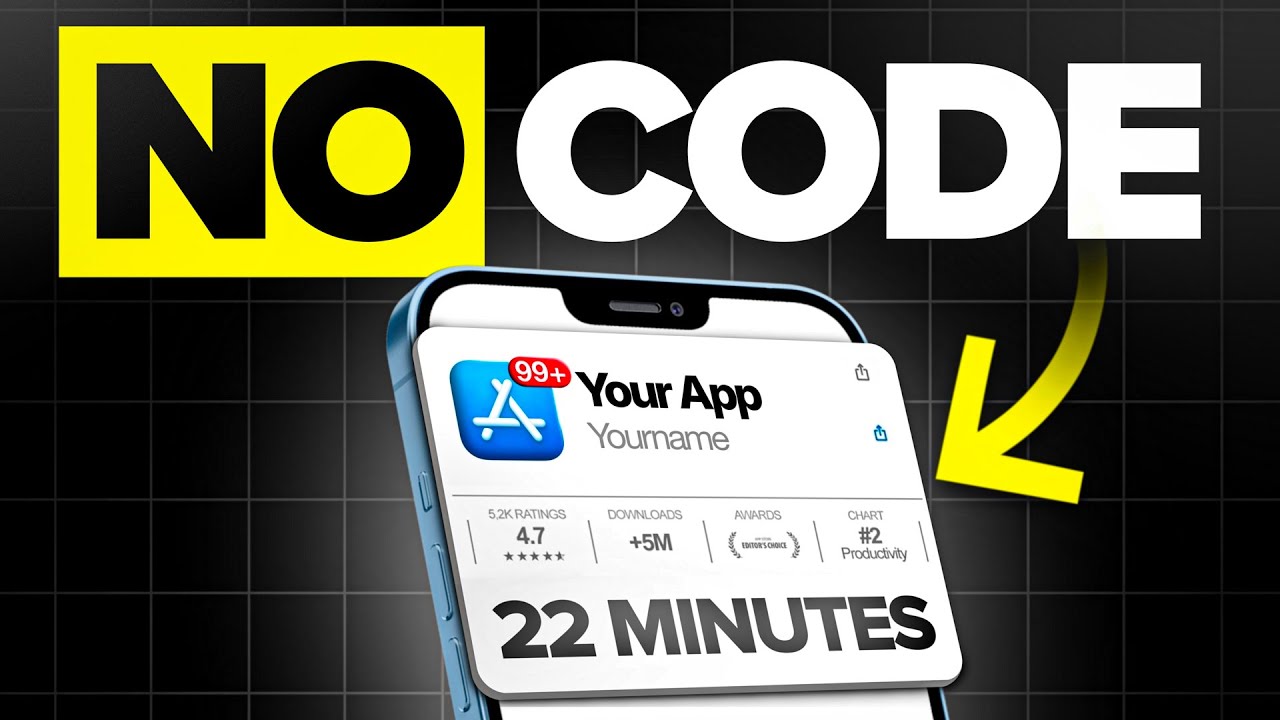Create an iPhone App from Scratch with AI & No Code