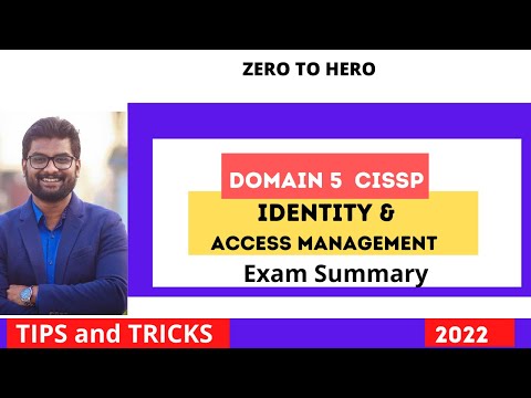 CISSP Domain 5 IDM Exam Summary 2022