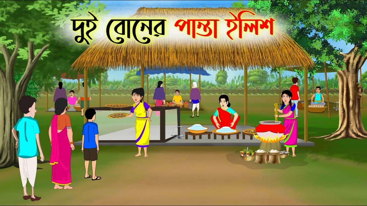 দুই বোনের পান্তা ইলিশ | Bengali Fairy Tales 🐥