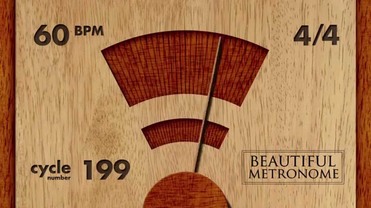 60 BPM Wood Metronome for Musicians 🎶