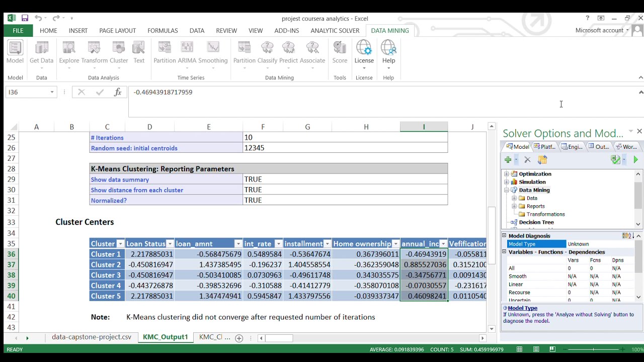 Data Mining in Excel with XLMiner π